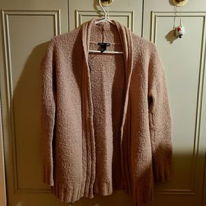 H&M dusty pink open front cardigan